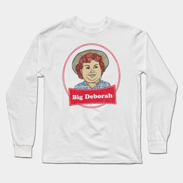 Big Deborah 90s // Vintage Design Style Long Sleeve T-Shirt by Cave Clan